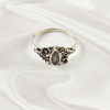 Multi Gemstone Ring in Solid 925 Sterling Silver, Colorful Stone Trendy Ring, Lightweight Jewelry, A6DP24