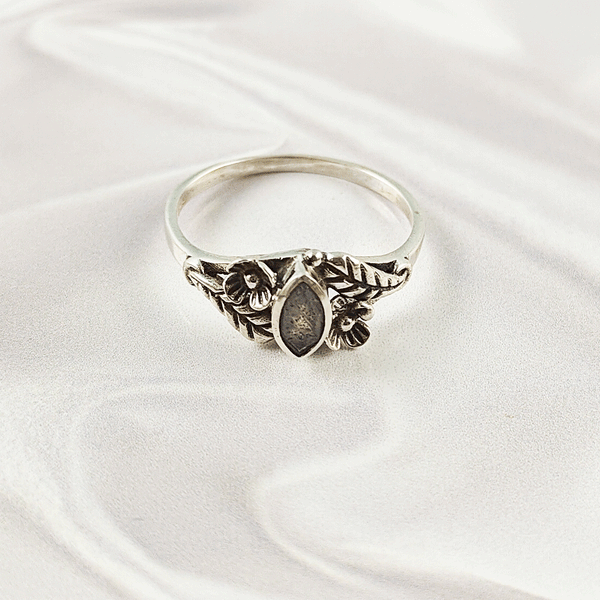 Multi Gemstone Ring in Solid 925 Sterling Silver, Colorful Stone Trendy Ring, Lightweight Jewelry, A6DP24