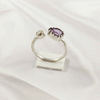 Multi Gemstone Ring in Solid 925 Sterling Silver, Colorful Stone Refined Style Ring, Lightweight Jewelry, A6DP27