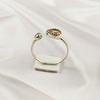 Multi Gemstone Ring in Solid 925 Sterling Silver, Colorful Stone Refined Style Ring, Lightweight Jewelry, A6DP27