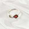 Multi Gemstone Ring in Solid 925 Sterling Silver, Colorful Stone Refined Style Ring, Lightweight Jewelry, A6DP27