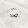 Multi Gemstone Ring in Solid 925 Sterling Silver, Colorful Stone Refined Style Ring, Lightweight Jewelry, A6DP27