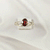 Multi Gemstone Ring in Solid 925 Sterling Silver, Colorful Stone Artistic Style Ring, Lightweight Jewelry, A6DP26