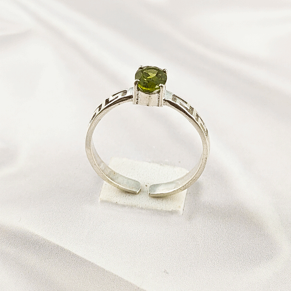 Multi Gemstone Ring in Solid 925 Sterling Silver, Colorful Stone Artistic Style Ring, Lightweight Jewelry, A6DP26