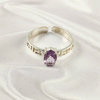 Multi Gemstone Ring in Solid 925 Sterling Silver, Colorful Stone Artistic Style Ring, Lightweight Jewelry, A6DP26