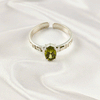 Multi Gemstone Ring in Solid 925 Sterling Silver, Colorful Stone Artistic Style Ring, Lightweight Jewelry, A6DP26