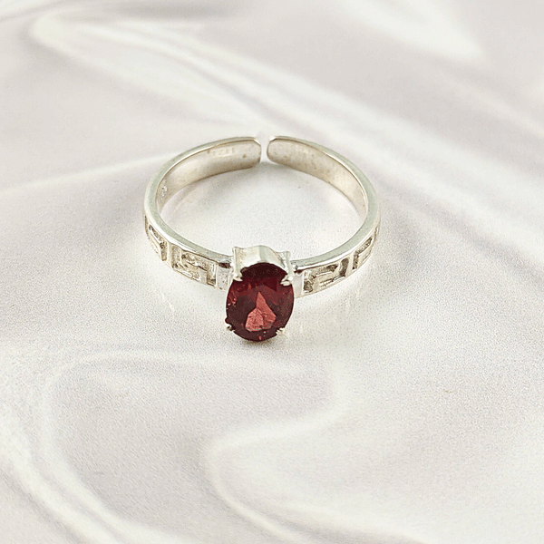 Multi Gemstone Ring in Solid 925 Sterling Silver, Colorful Stone Artistic Style Ring, Lightweight Jewelry, A6DP26
