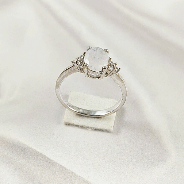 Multi Gemstone Ring in Solid 925 Sterling Silver, Colorful Stone Signature Style Ring, Lightweight Jewelry, A6DP31