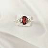 Multi Gemstone Ring in Solid 925 Sterling Silver, Colorful Stone Signature Style Ring, Lightweight Jewelry, A6DP31