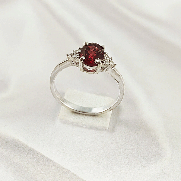 Multi Gemstone Ring in Solid 925 Sterling Silver, Colorful Stone Signature Style Ring, Lightweight Jewelry, A6DP31