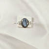 Multi Gemstone Ring in Solid 925 Sterling Silver, Colorful Stone Signature Style Ring, Lightweight Jewelry, A6DP31