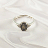 Multi Gemstone Ring in Solid 925 Sterling Silver, Colorful Stone Signature Style Ring, Lightweight Jewelry, A6DP31