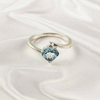 Multi Gemstone Ring in Solid 925 Sterling Silver, Colorful Stone Graceful Style Ring, Lightweight Jewelry, A6DP28