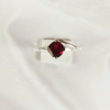 Multi Gemstone Ring in Solid 925 Sterling Silver, Colorful Stone Graceful Style Ring, Lightweight Jewelry, A6DP28