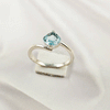 Multi Gemstone Ring in Solid 925 Sterling Silver, Colorful Stone Graceful Style Ring, Lightweight Jewelry, A6DP28