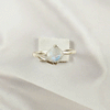 Multi Gemstone Ring in Solid 925 Sterling Silver, Colorful Stone Graceful Style Ring, Lightweight Jewelry, A6DP28