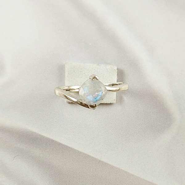 Multi Gemstone Ring in Solid 925 Sterling Silver, Colorful Stone Graceful Style Ring, Lightweight Jewelry, A6DP28