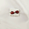 Multi Gemstone Ring in Solid 925 Sterling Silver, Colorful Stone Contemporary Chic Ring, Lightweight Jewelry, A6DP30