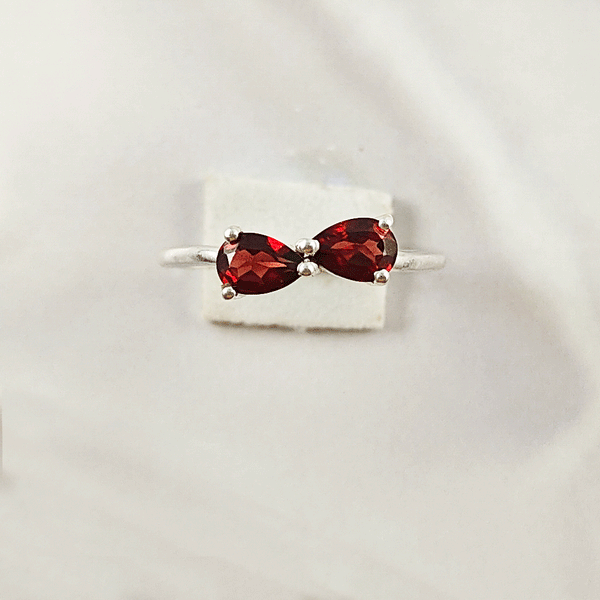 Multi Gemstone Ring in Solid 925 Sterling Silver, Colorful Stone Contemporary Chic Ring, Lightweight Jewelry, A6DP30
