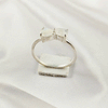Multi Gemstone Ring in Solid 925 Sterling Silver, Colorful Stone Contemporary Chic Ring, Lightweight Jewelry, A6DP30