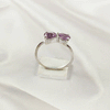 Multi Gemstone Ring in Solid 925 Sterling Silver, Colorful Stone Contemporary Chic Ring, Lightweight Jewelry, A6DP30