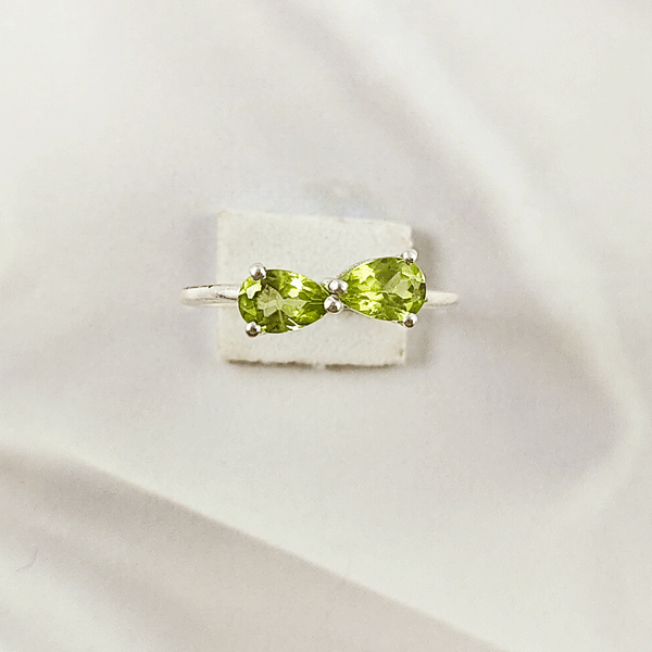 Multi Gemstone Ring in Solid 925 Sterling Silver, Colorful Stone Contemporary Chic Ring, Lightweight Jewelry, A6DP30
