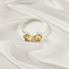Multi Gemstone Ring in Solid 925 Sterling Silver, Colorful Stone Contemporary Chic Ring, Lightweight Jewelry, A6DP30