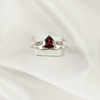 Multi Gemstone Ring in Solid 925 Sterling Silver, Colorful Stone Timeless Style Ring, Lightweight Jewelry, A6DP29