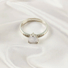 Multi Gemstone Ring in Solid 925 Sterling Silver, Colorful Stone Timeless Style Ring, Lightweight Jewelry, A6DP29