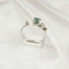 Multi Gemstone Adjustable Ring in Solid 925 Sterling Silver, Colorful Stone Open Style Ring, Lightweight Jewelry, A6DP32