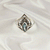 Multi Gemstone Silver Ring in Solid 925 Sterling Silver, Colorful Stone Classic Band, Lightweight Fashion Jewelry, A6DP33