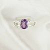 Multi Gemstone Ring in Solid 925 Sterling Silver, Colorful Stone Modern Ring, Lightweight Designer Jewelry, A6NP39
