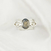 Multi Gemstone Ring in Solid 925 Sterling Silver, Colorful Stone Modern Ring, Lightweight Designer Jewelry, A6NP39