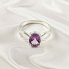Multi Gemstone Ring in Solid 925 Sterling Silver, Colorful Stone Modern Ring, Lightweight Designer Jewelry, A6NP39