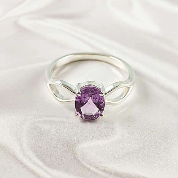 Multi Gemstone Ring in Solid 925 Sterling Silver, Colorful Stone Modern Ring, Lightweight Designer Jewelry, A6NP39