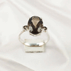 Multi Gemstone Ring in 925 Sterling Silver, Mixed Color Stone Modern Ring, Lightweight Stylish Jewelry, A6NP34