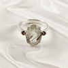 Multi Gemstone Ring in 925 Sterling Silver, Mixed Color Stone Modern Ring, Lightweight Stylish Jewelry, A6NP34