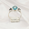 Multi Gemstone Ring in Solid 925 Sterling Silver, Colorful Stone Ring, Lightweight Designer Jewelry, A6NP38