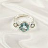 Multi Gemstone Ring in Solid 925 Sterling Silver, Colorful Stone Ring, Lightweight Designer Jewelry, A6NP38