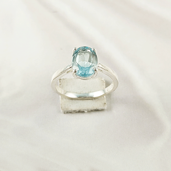 Multi Gemstone Ring in Solid 925 Sterling Silver, Colorful Stone Artistic Ring, Lightweight Statement Jewelry, A6NP36
