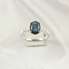 Multi Gemstone Ring in Solid 925 Sterling Silver, Colorful Stone Artistic Ring, Lightweight Statement Jewelry, A6NP36