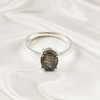 Multi Gemstone Ring in Solid 925 Sterling Silver, Colorful Stone Artistic Ring, Lightweight Statement Jewelry, A6NP36