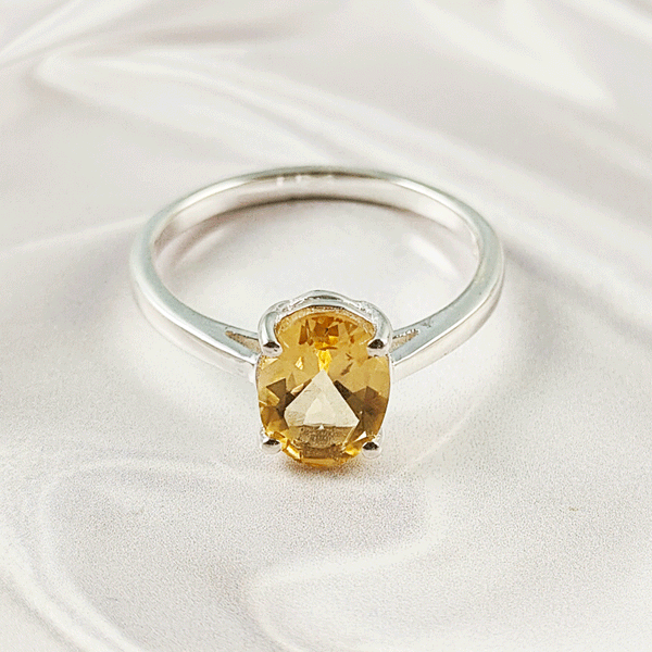 Multi Gemstone Ring in Solid 925 Sterling Silver, Colorful Stone Artistic Ring, Lightweight Statement Jewelry, A6NP36