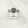Multi Gemstone Ring in Solid 925 Sterling Silver, Mixed Stone Elegant Ring, Lightweight Contemporary Jewelry, A6NP35