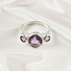 Multi Gemstone Ring in Solid 925 Sterling Silver, Mixed Stone Elegant Ring, Lightweight Contemporary Jewelry, A6NP35