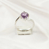 Multi Gemstone Ring in Solid 925 Sterling Silver, Vibrant Stone Contemporary Design, Lightweight Jewelry, A6NP41