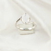 Multi Gemstone Ring in Solid 925 Sterling Silver, Vibrant Stone Contemporary Design, Lightweight Jewelry, A6NP41
