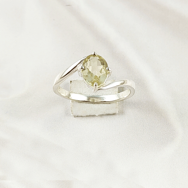 Multi Gemstone Ring in Solid 925 Sterling Silver, Vibrant Stone Contemporary Design, Lightweight Jewelry, A6NP41
