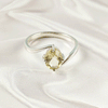 Multi Gemstone Ring in Solid 925 Sterling Silver, Vibrant Stone Contemporary Design, Lightweight Jewelry, A6NP41