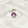 Multi Gemstone Ring in Solid 925 Sterling Silver, Vibrant Stone Contemporary Design, Lightweight Jewelry, A6NP41